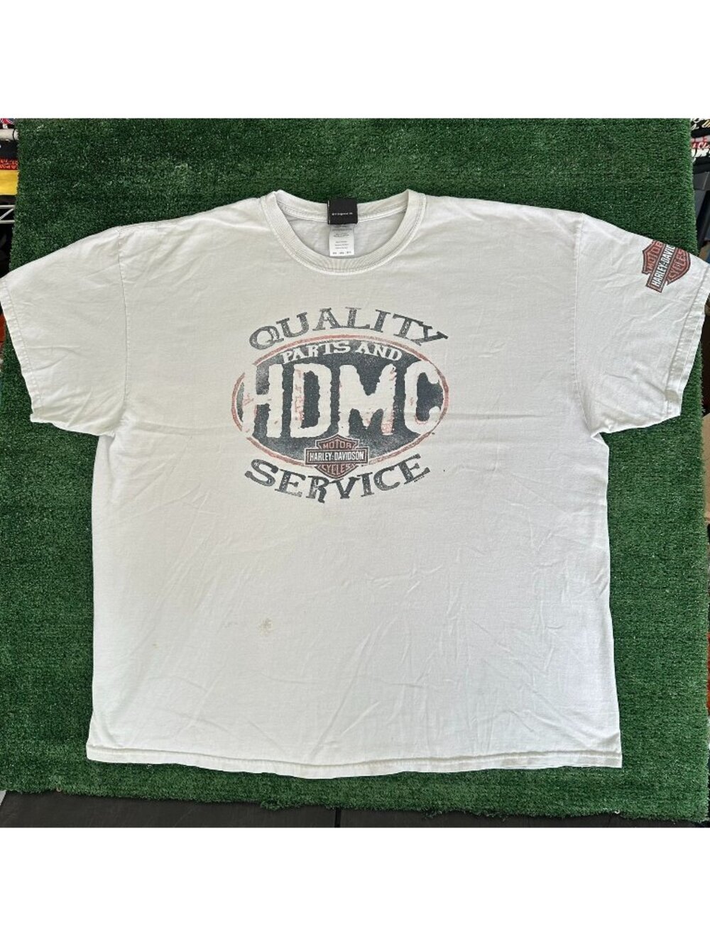 Vintage Y2K Harley Davidson Orlando Florida T-Shirt Biker Moto White XXL Grunge